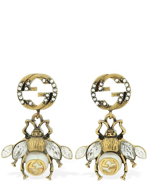 gucci bee earrings|gucci bumble bee earrings.